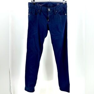 Lilly Pulitzer Dark Navy Blue Skinny Jeans Pants Size 0 Pockets Stretch